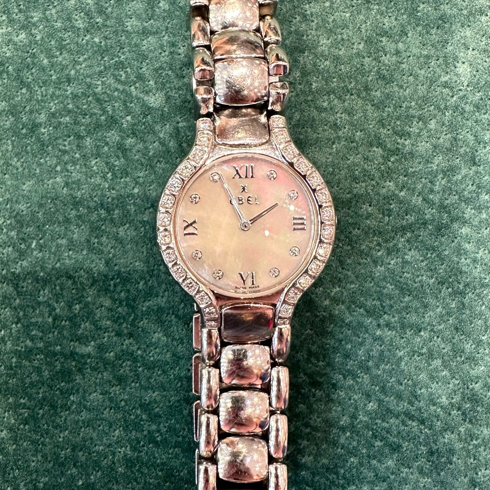 Ebel Beluga Silver diamond ladies watch